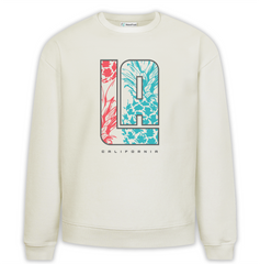 LA California Baskılı Premium Oversize Sweatshirt