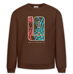 LA California Baskılı Premium Oversize Sweatshirt
