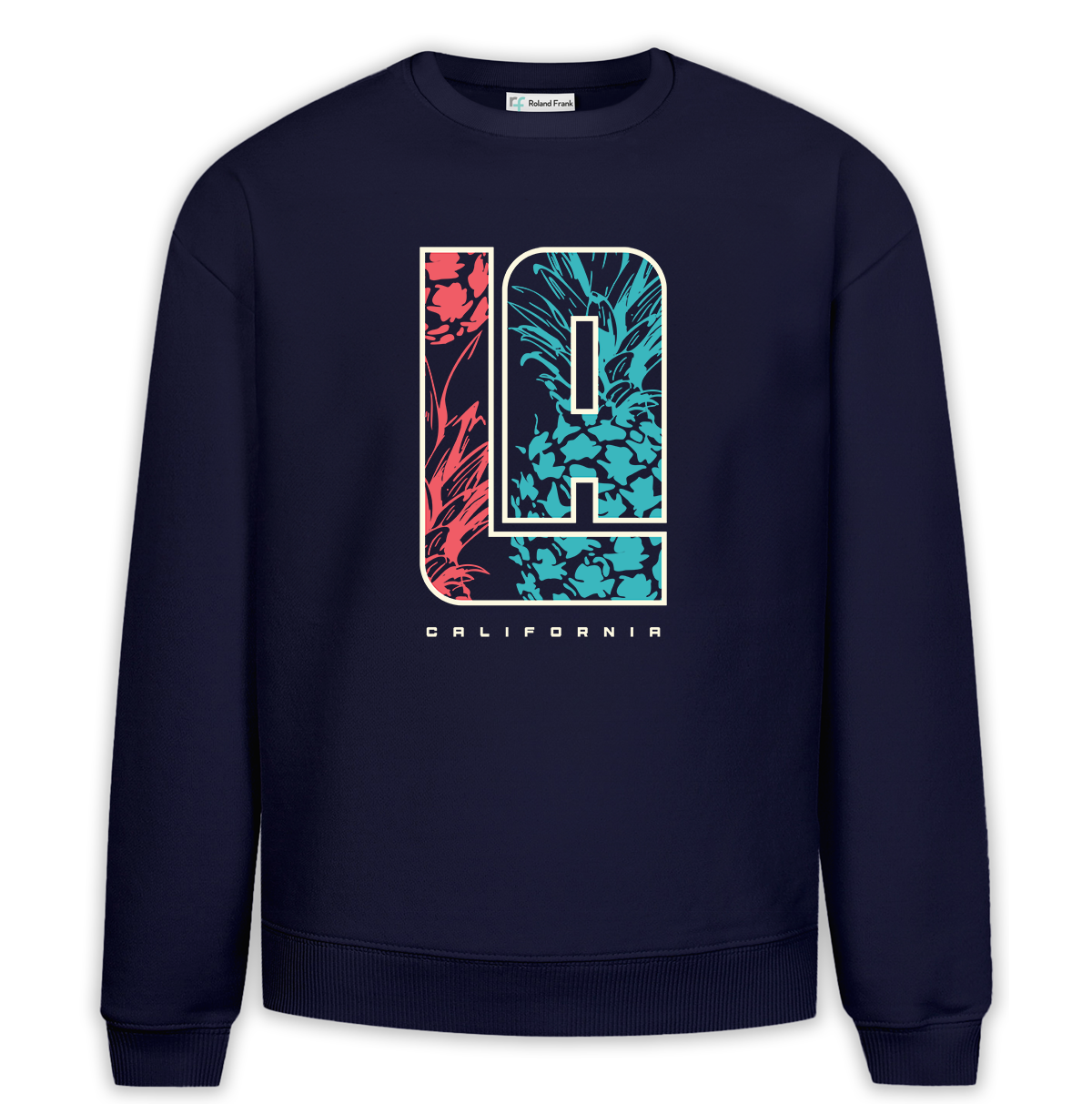 LA California Baskılı Premium Oversize Sweatshirt