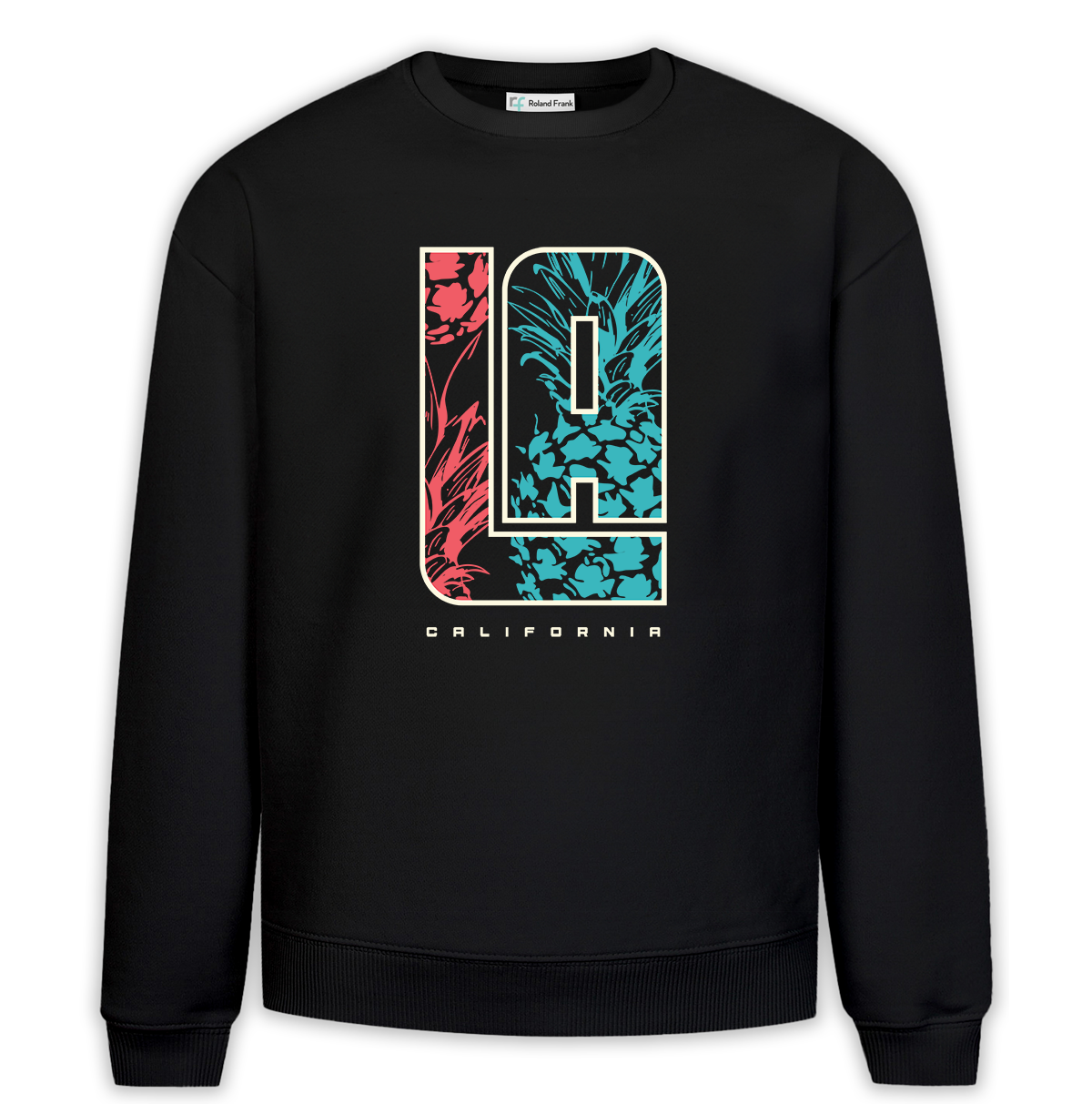 LA California Baskılı Premium Oversize Sweatshirt