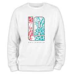 LA California Baskılı Regular Sweatshirt