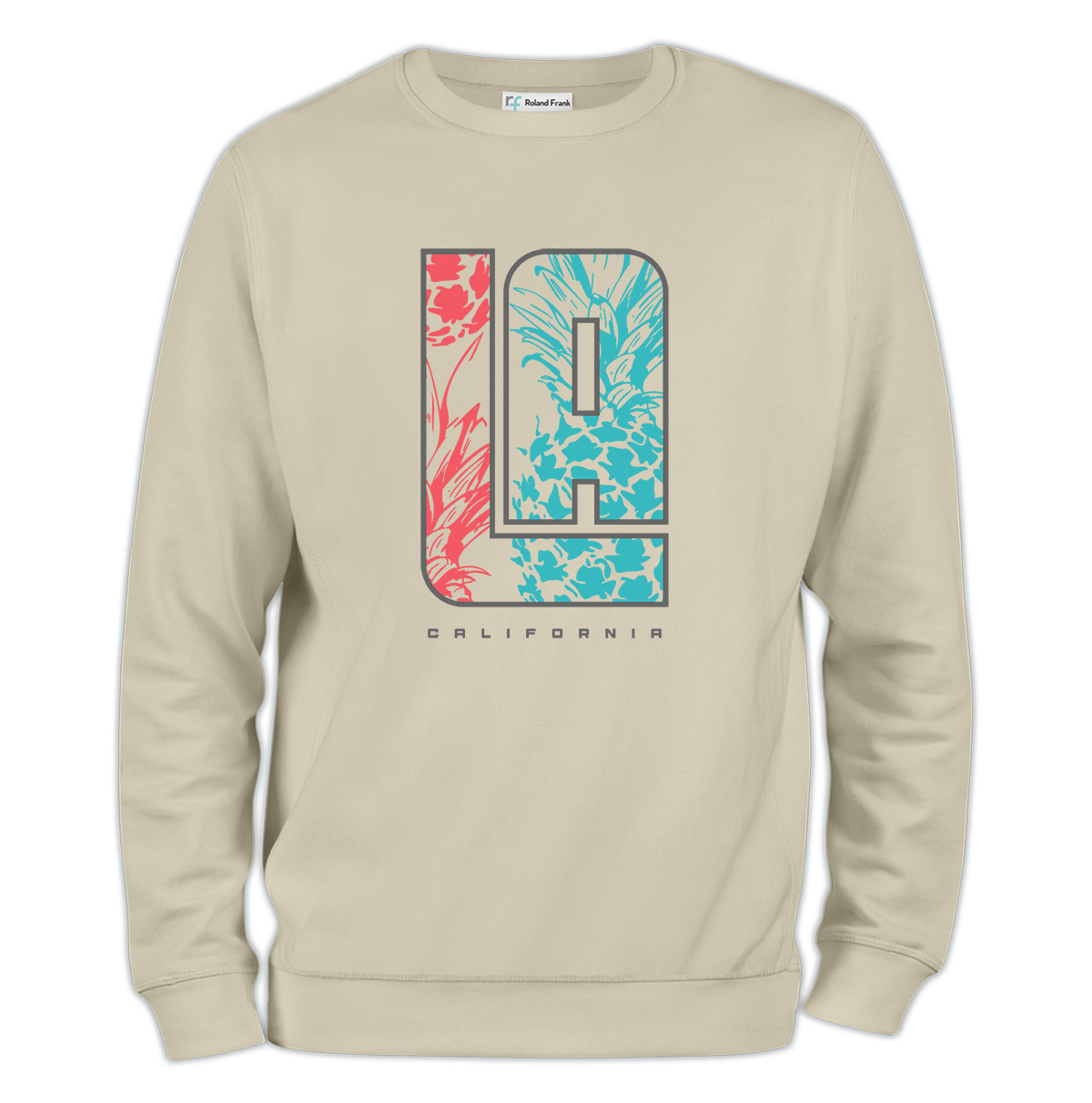LA California Baskılı Regular Sweatshirt
