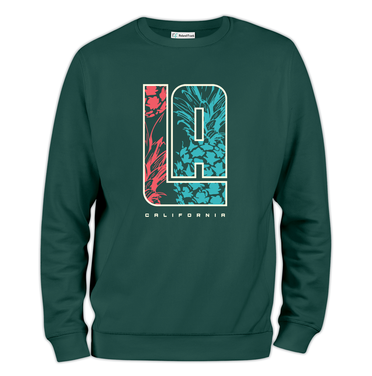 LA California Baskılı Regular Sweatshirt