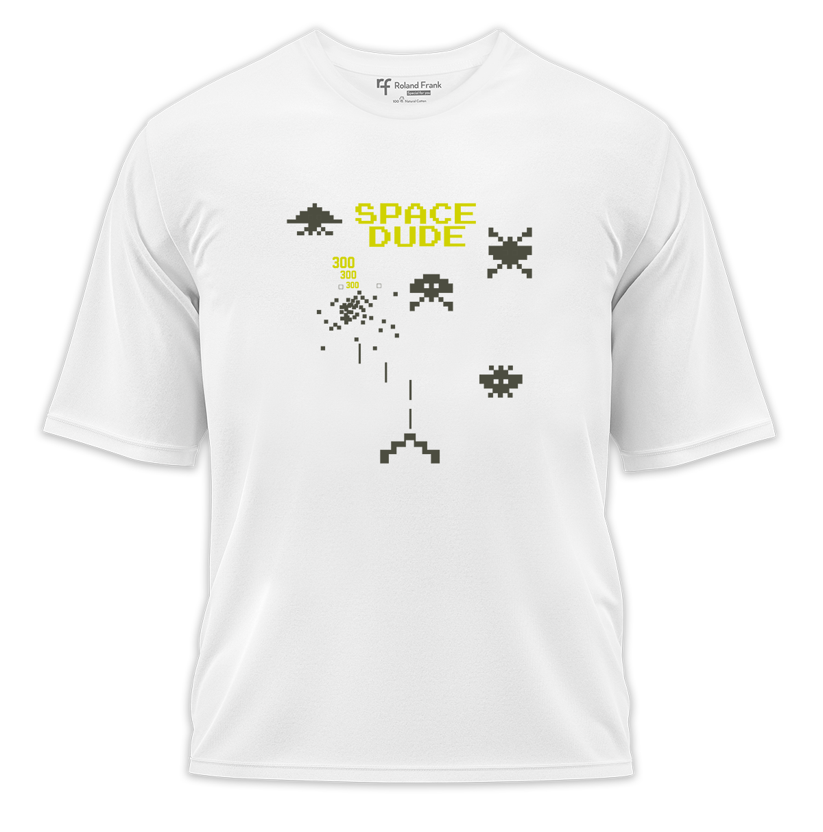 Space Dude Baskılı Oversize Tişört