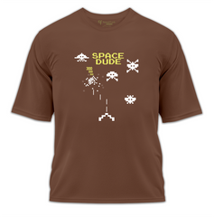 Space Dude Baskılı Oversize Tişört