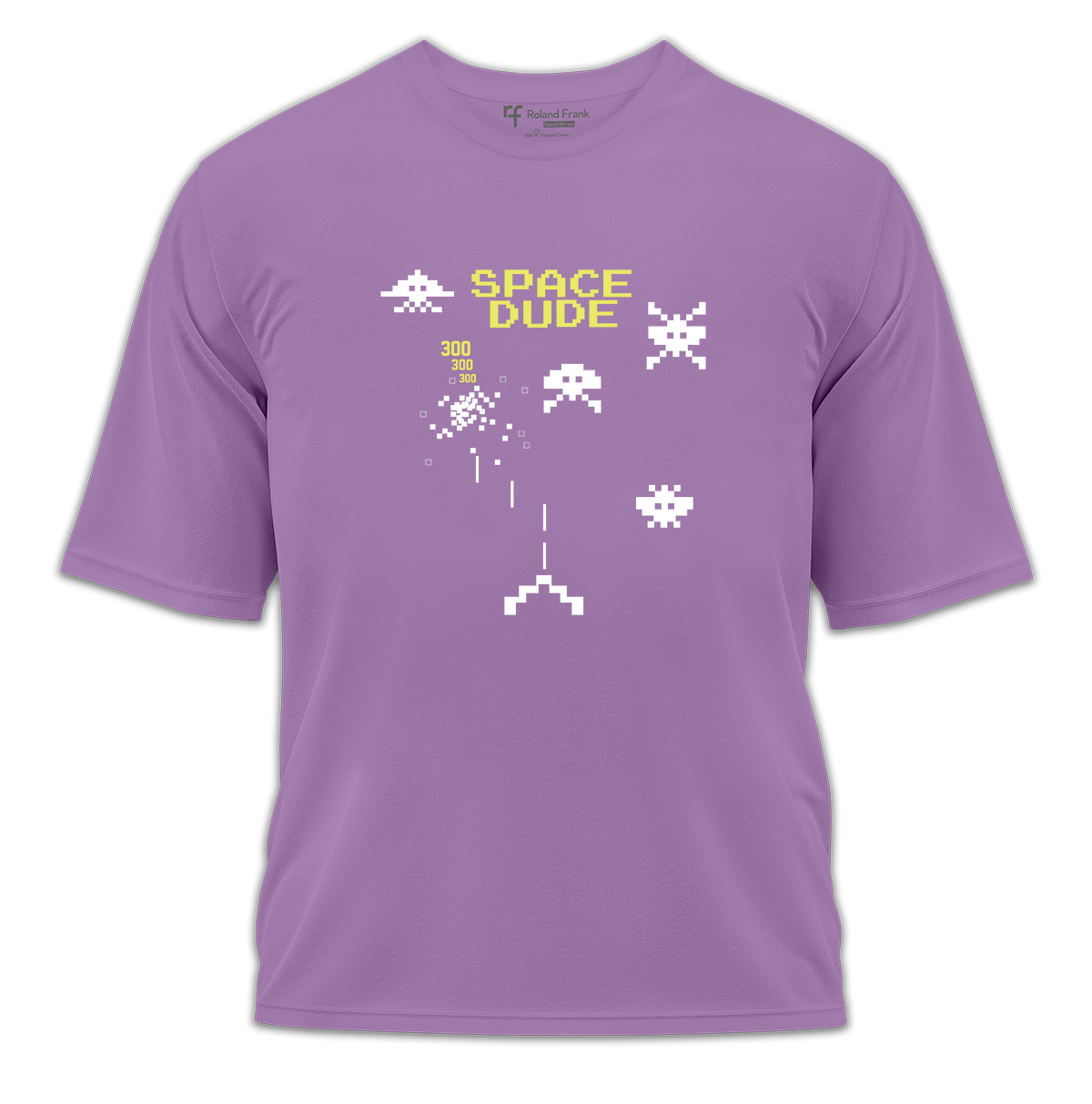 Space Dude Baskılı Oversize Tişört