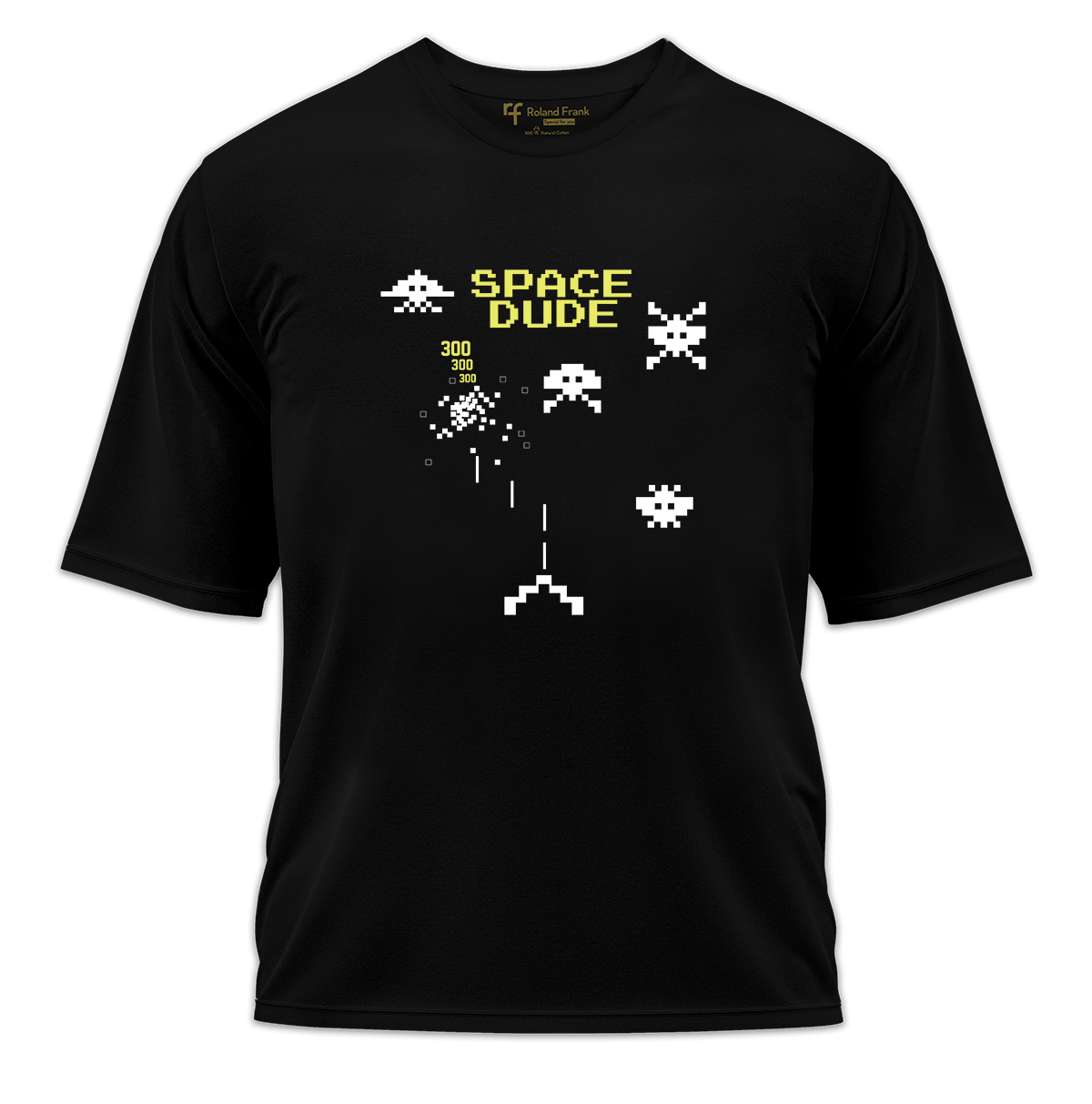 Space Dude Baskılı Oversize Tişört