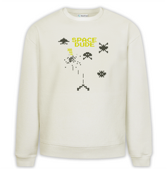 Space Dude Baskılı Premium Oversize Sweatshirt