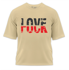 LoveFuck Baskılı Oversize Tişört