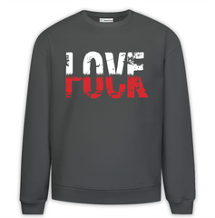 LoveFuck Baskılı Premium Oversize Sweatshirt