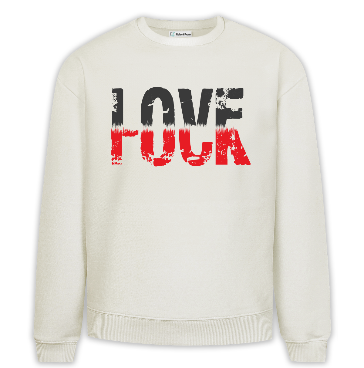 LoveFuck Baskılı Premium Oversize Sweatshirt