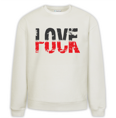LoveFuck Baskılı Premium Oversize Sweatshirt