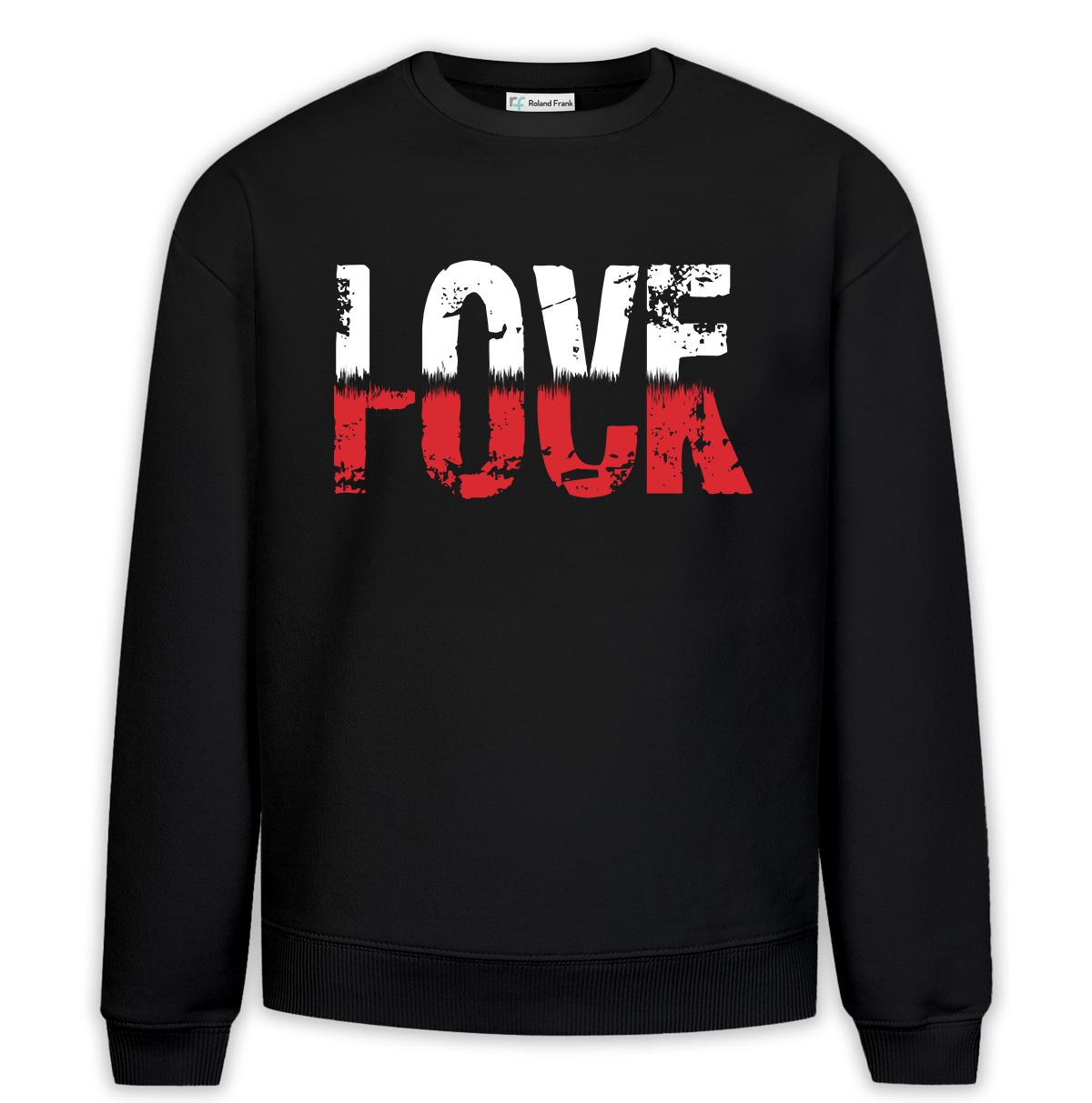 LoveFuck Baskılı Premium Oversize Sweatshirt