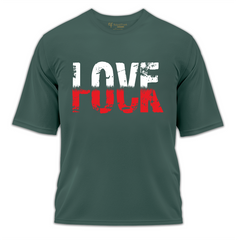 LoveFuck Baskılı Oversize Tişört