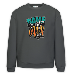 Game is Not Over Baskılı Premium Oversize Sweatshirt