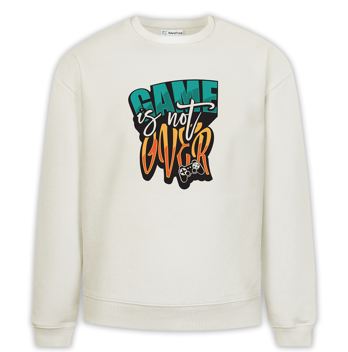 Game is Not Over Baskılı Premium Oversize Sweatshirt