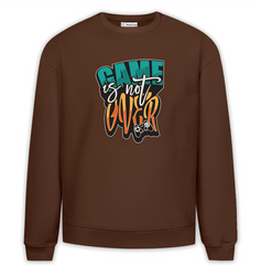 Game is Not Over Baskılı Premium Oversize Sweatshirt
