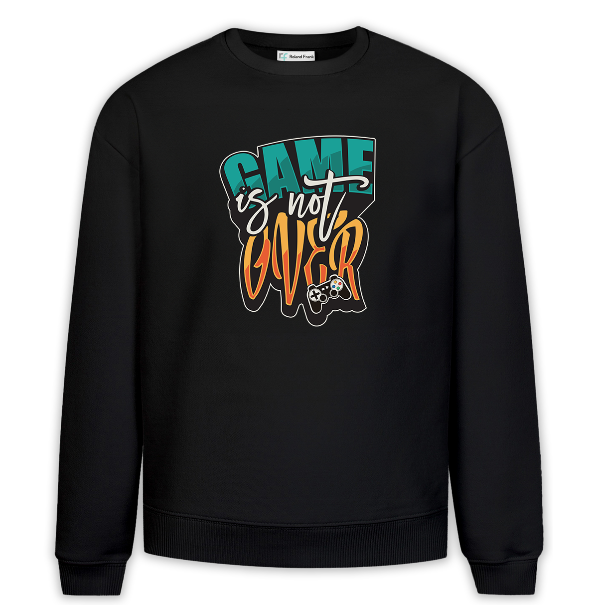 Game is Not Over Baskılı Premium Oversize Sweatshirt