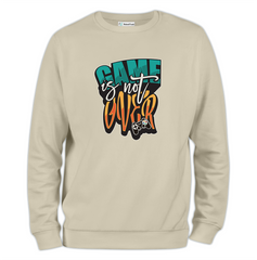 Game is Not Over Baskılı Regular Sweatshirt