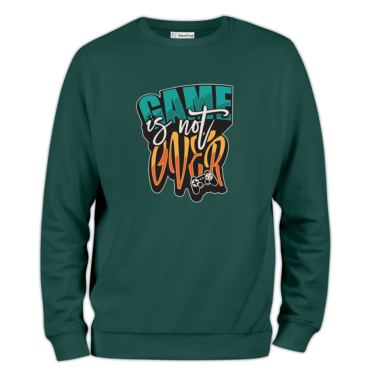 Game is Not Over Baskılı Regular Sweatshirt
