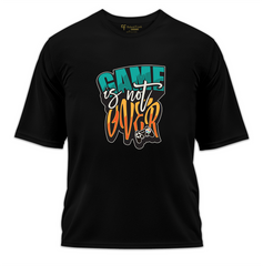 Game is Not Over Baskılı Oversize Tişört