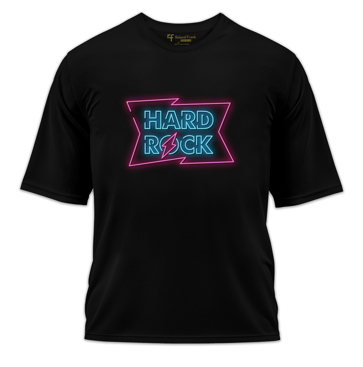 Hard Rock Baskılı Oversize Tişört