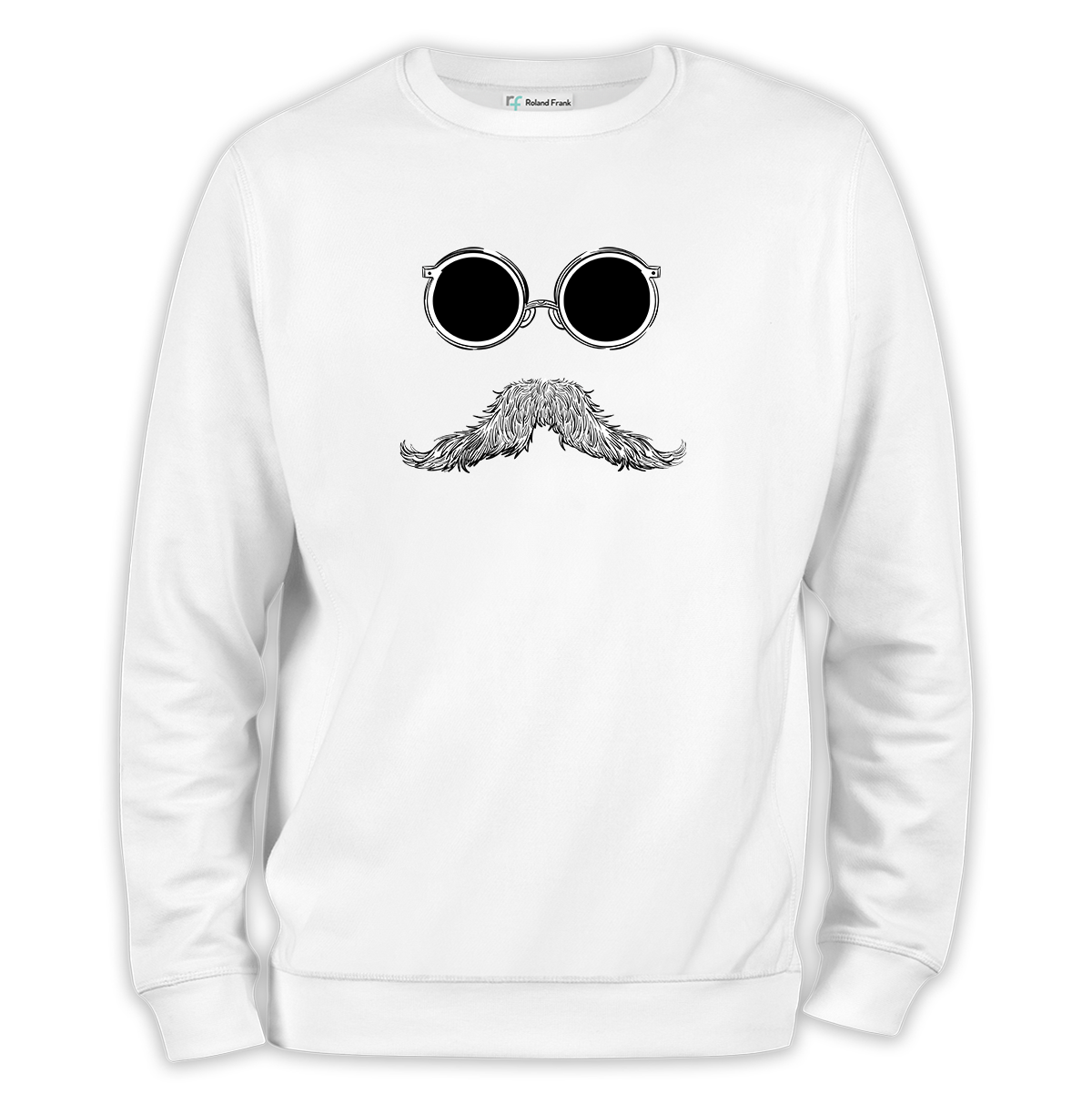 Bıyık Baskılı Regular Sweatshirt