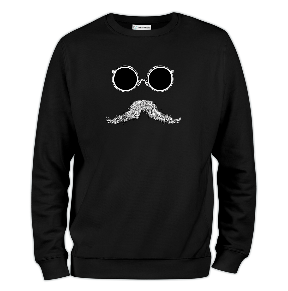 Bıyık Baskılı Regular Sweatshirt