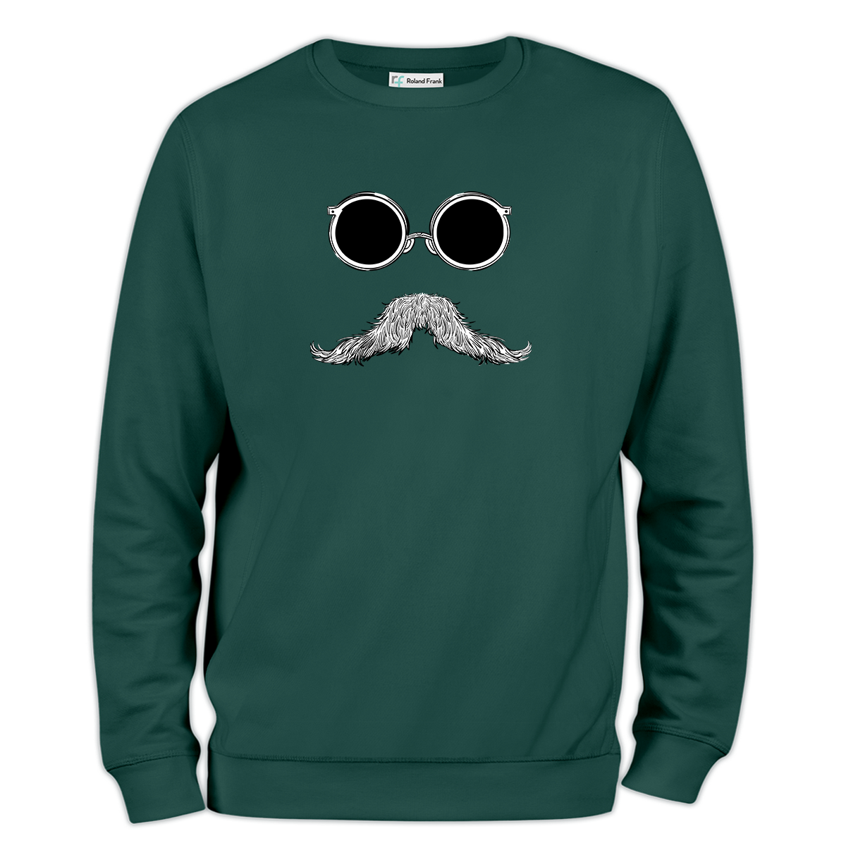 Bıyık Baskılı Regular Sweatshirt