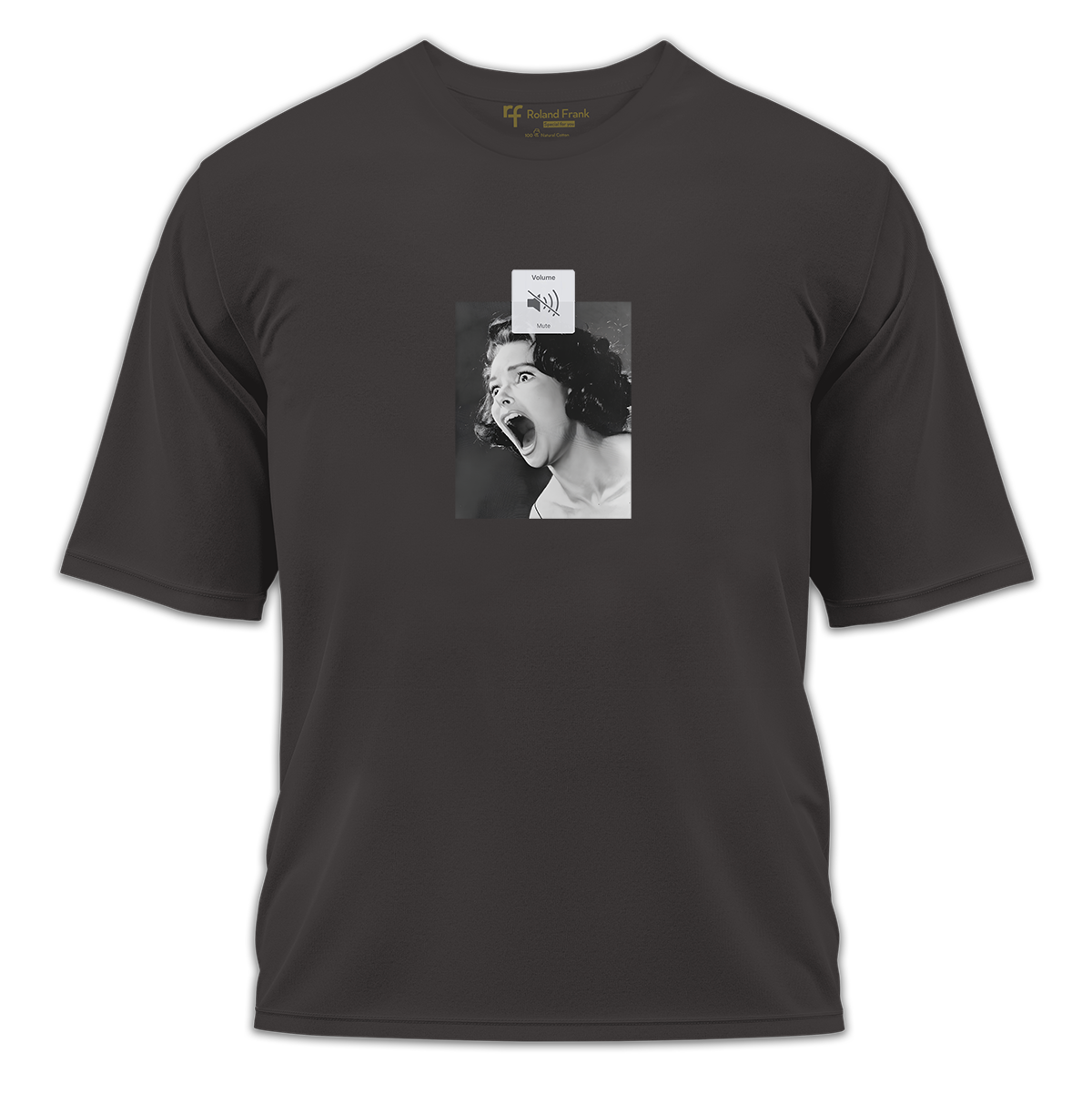 Silent Scream Baskılı Oversize Tişört