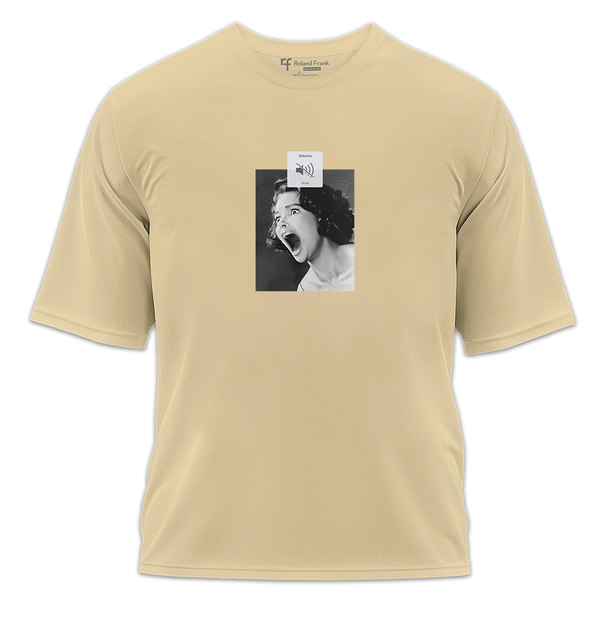 Silent Scream Baskılı Oversize Tişört
