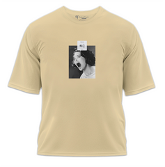Silent Scream Baskılı Oversize Tişört