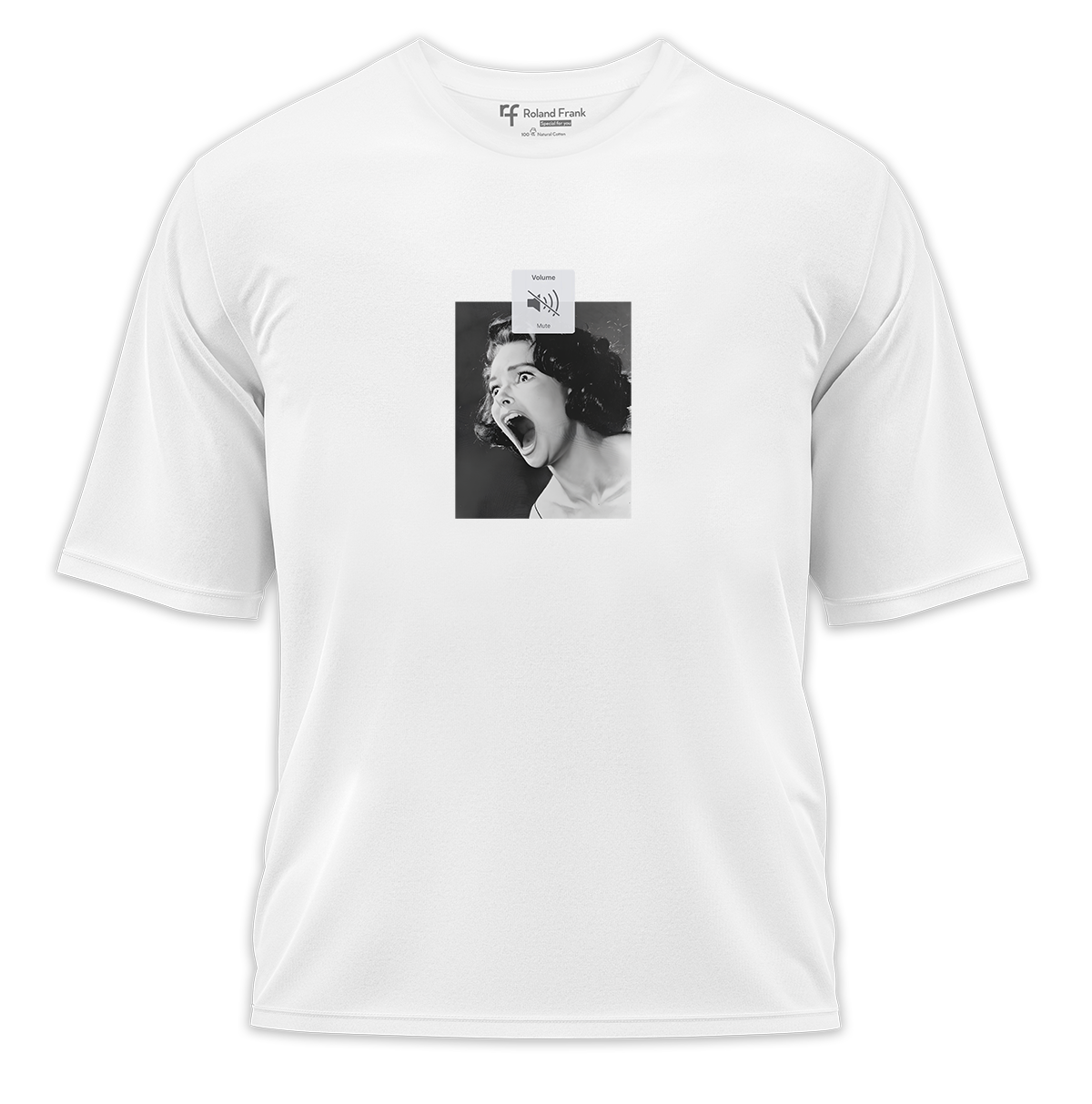 Silent Scream Baskılı Oversize Tişört