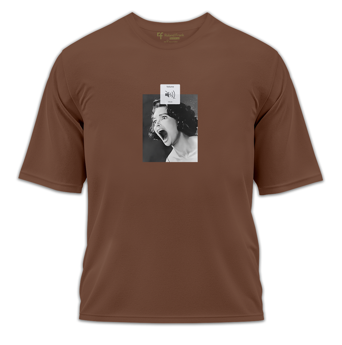 Silent Scream Baskılı Oversize Tişört