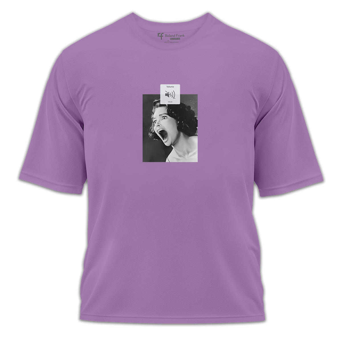 Silent Scream Baskılı Oversize Tişört