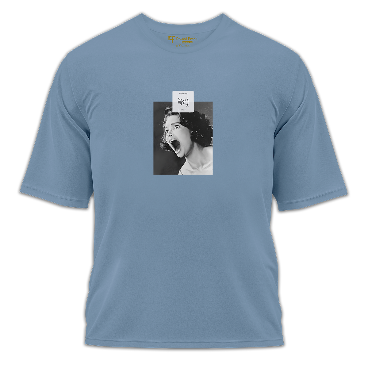 Silent Scream Baskılı Oversize Tişört