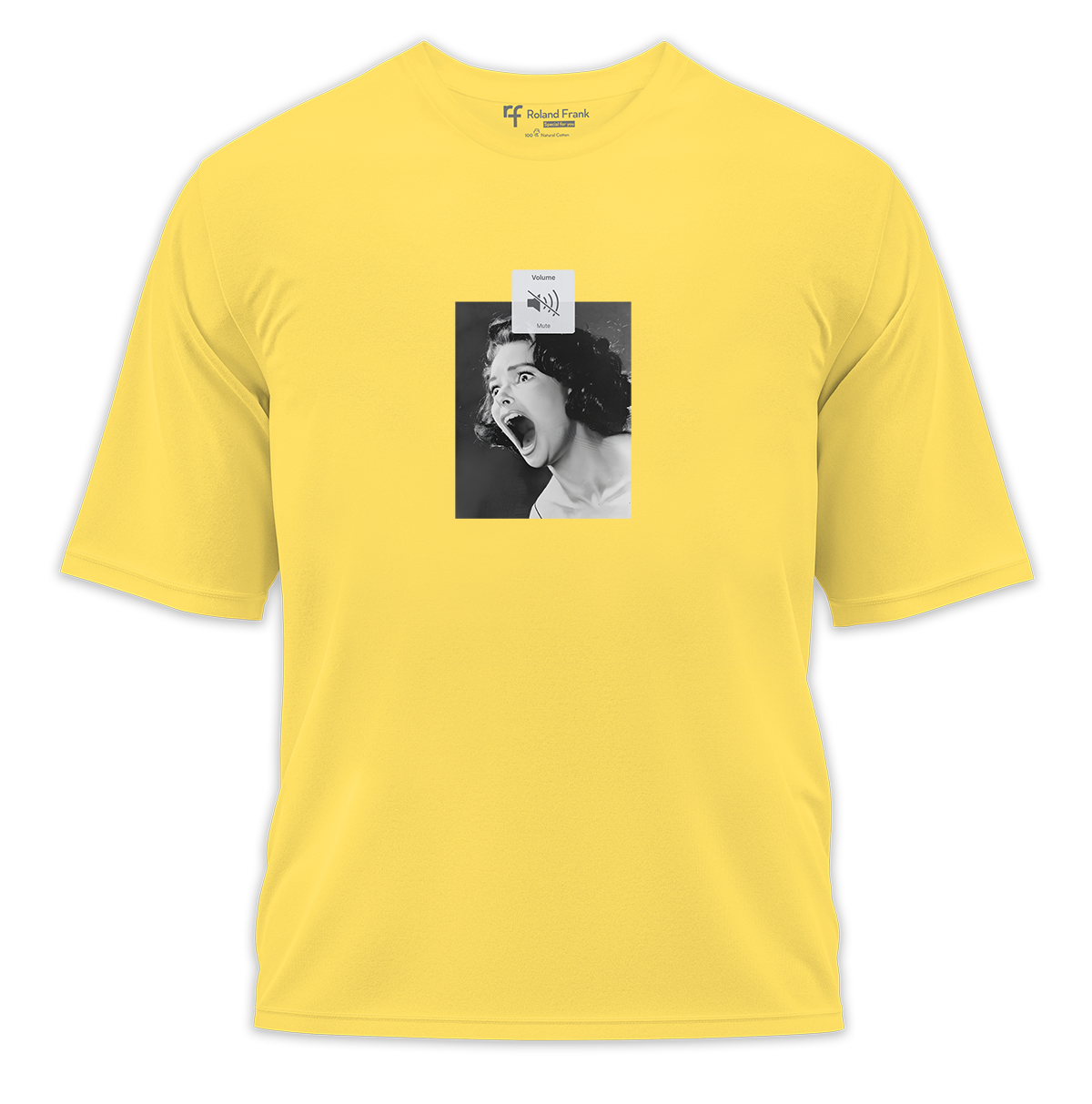 Silent Scream Baskılı Oversize Tişört