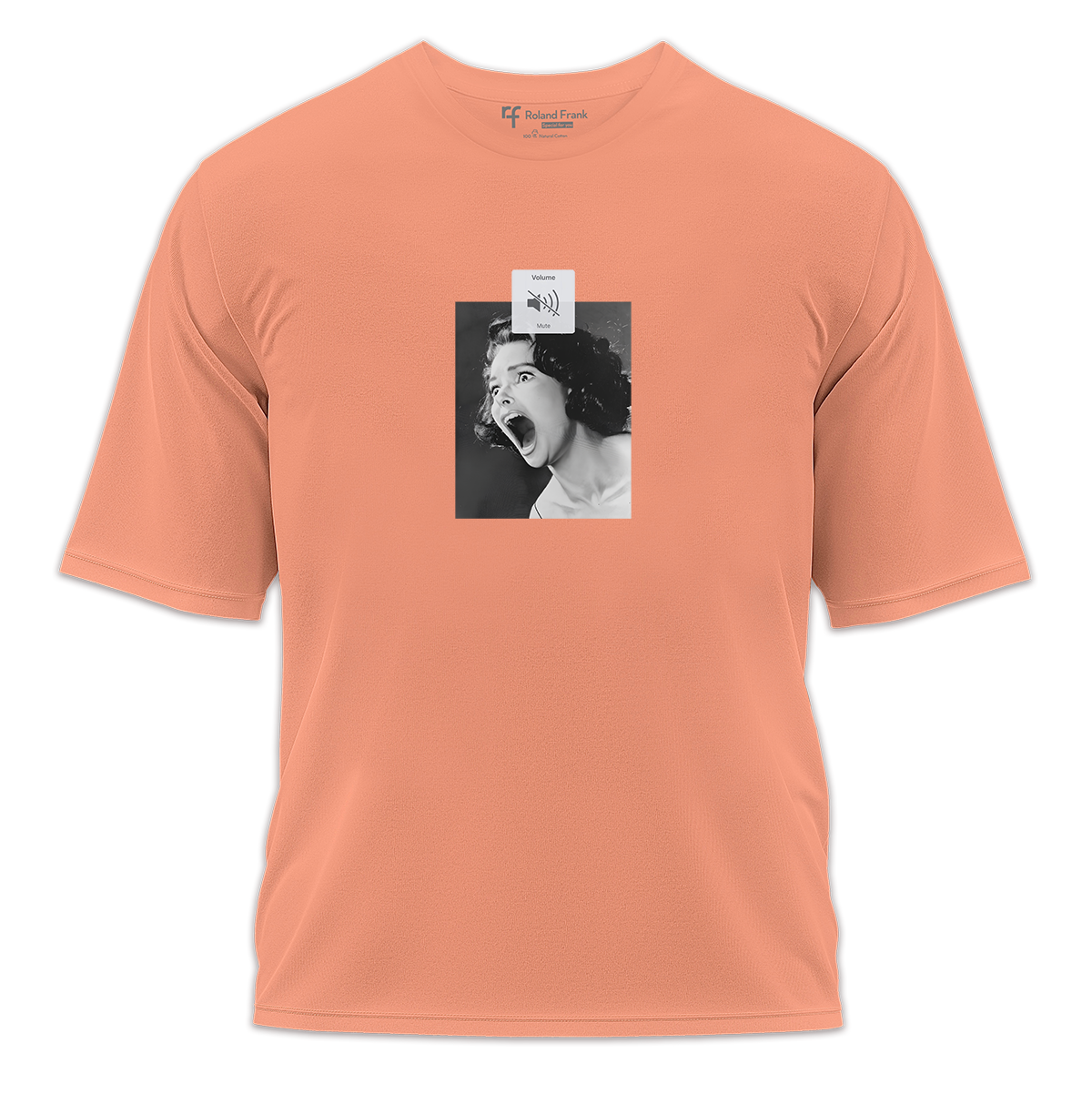Silent Scream Baskılı Oversize Tişört
