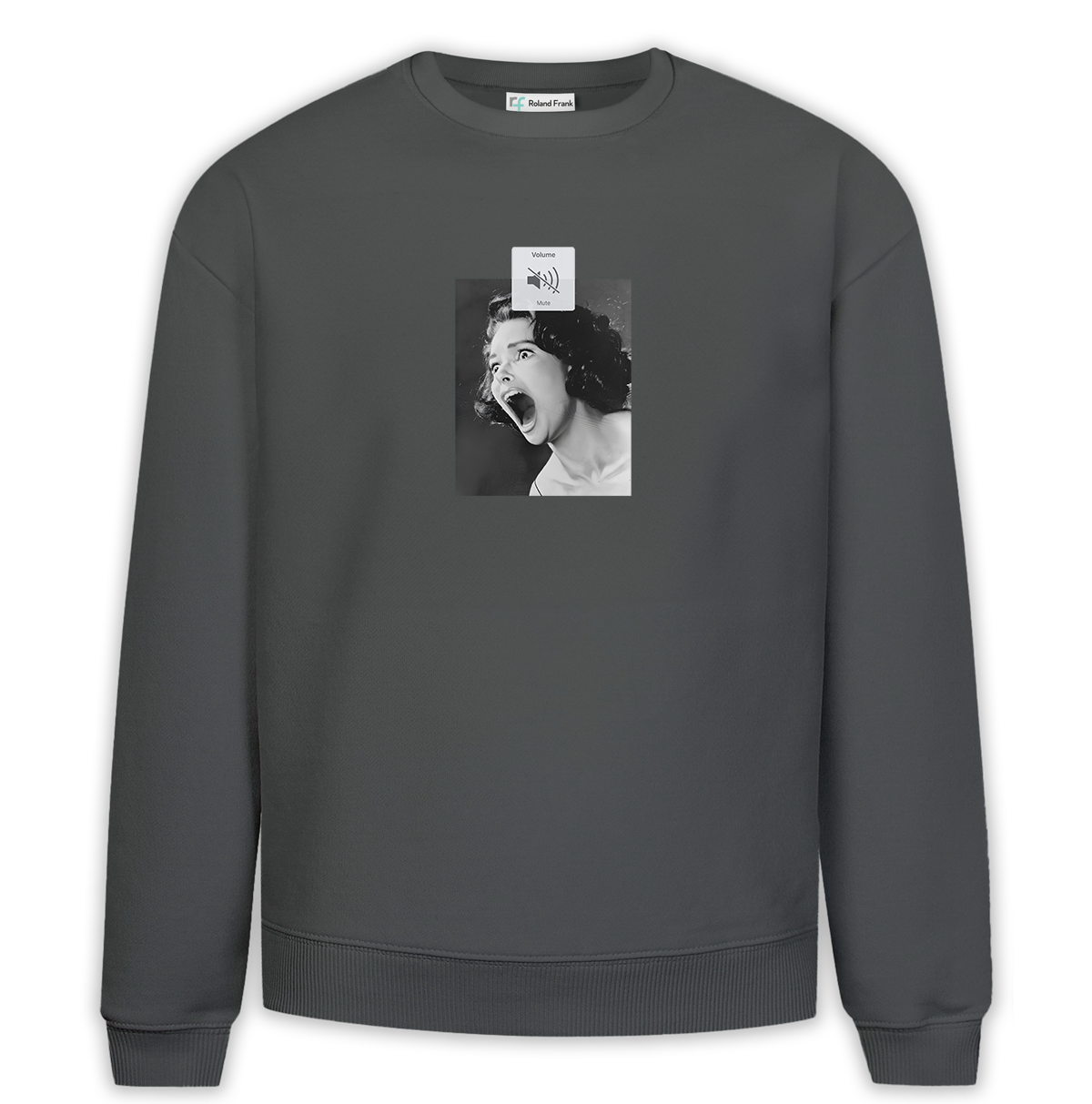 Silence Baskılı Premium Oversize Sweatshirt