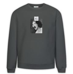 Silence Baskılı Premium Oversize Sweatshirt