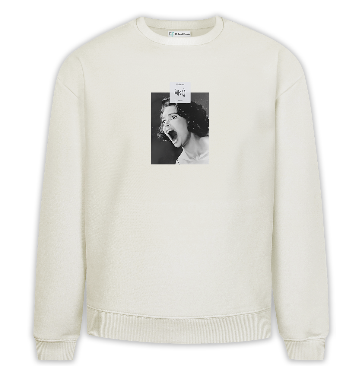 Silence Baskılı Premium Oversize Sweatshirt