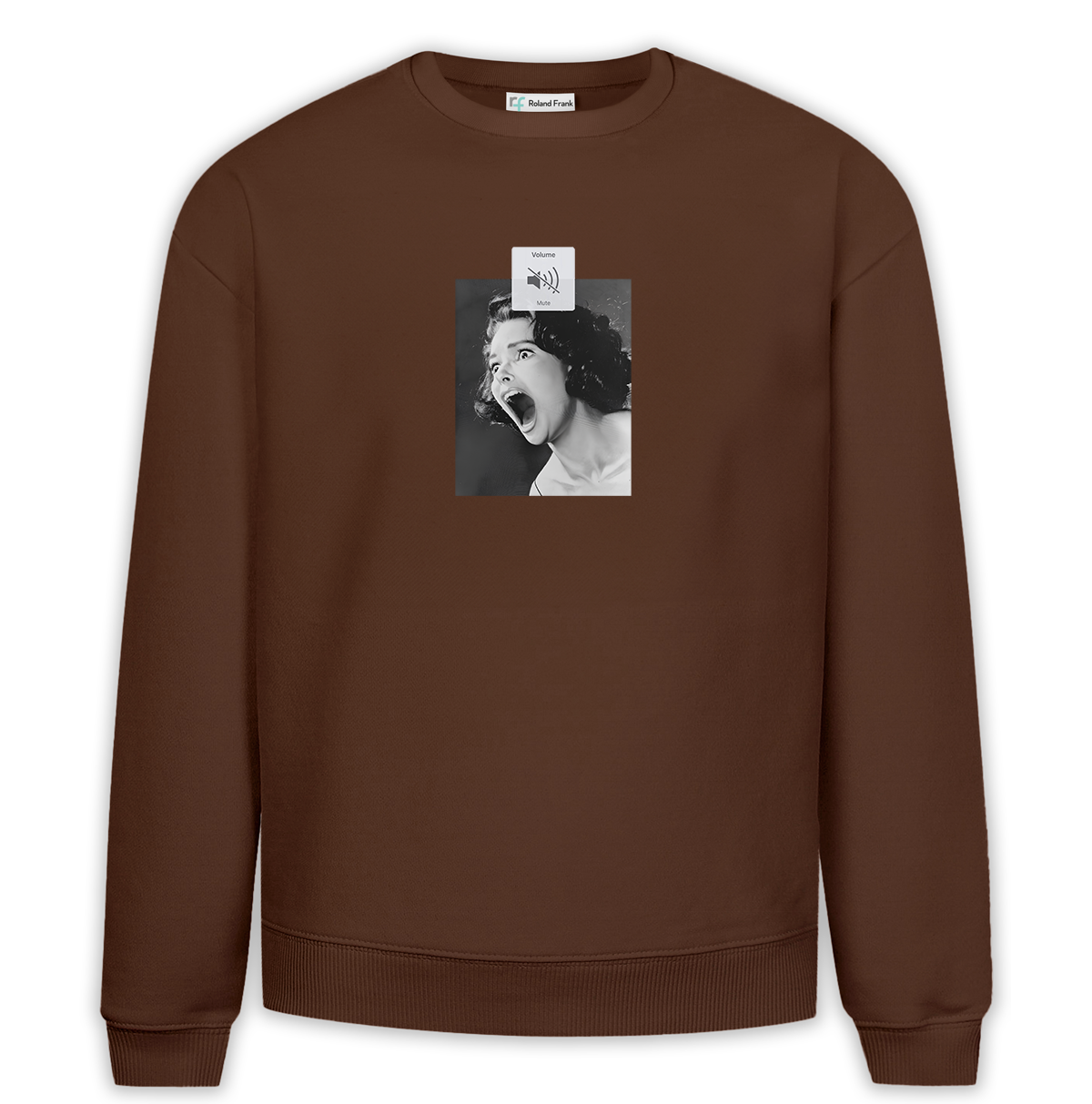 Silence Baskılı Premium Oversize Sweatshirt