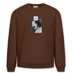 Silence Baskılı Premium Oversize Sweatshirt
