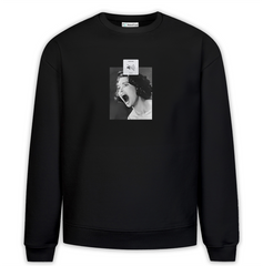 Silence Baskılı Premium Oversize Sweatshirt