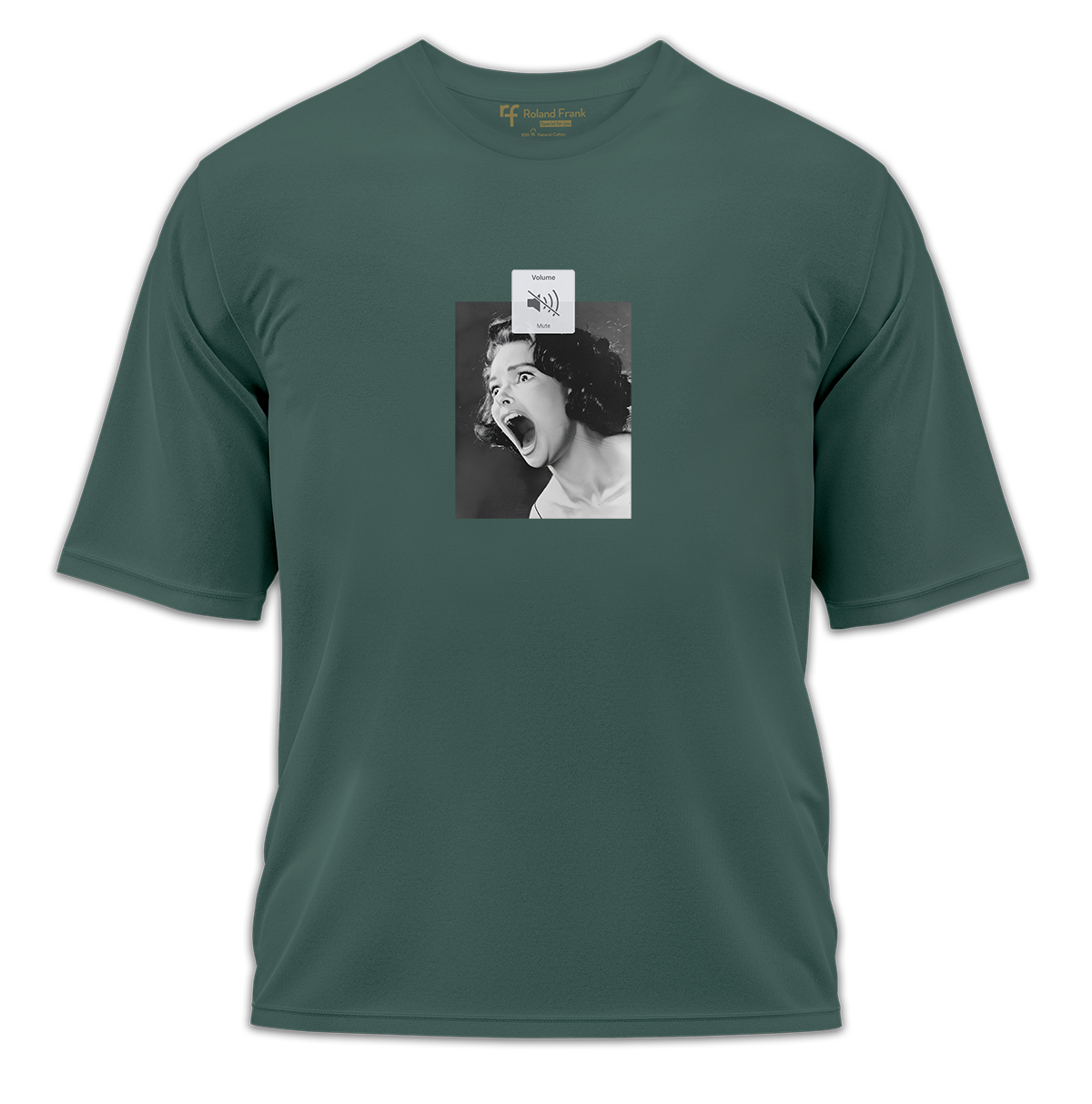 Silent Scream Baskılı Oversize Tişört