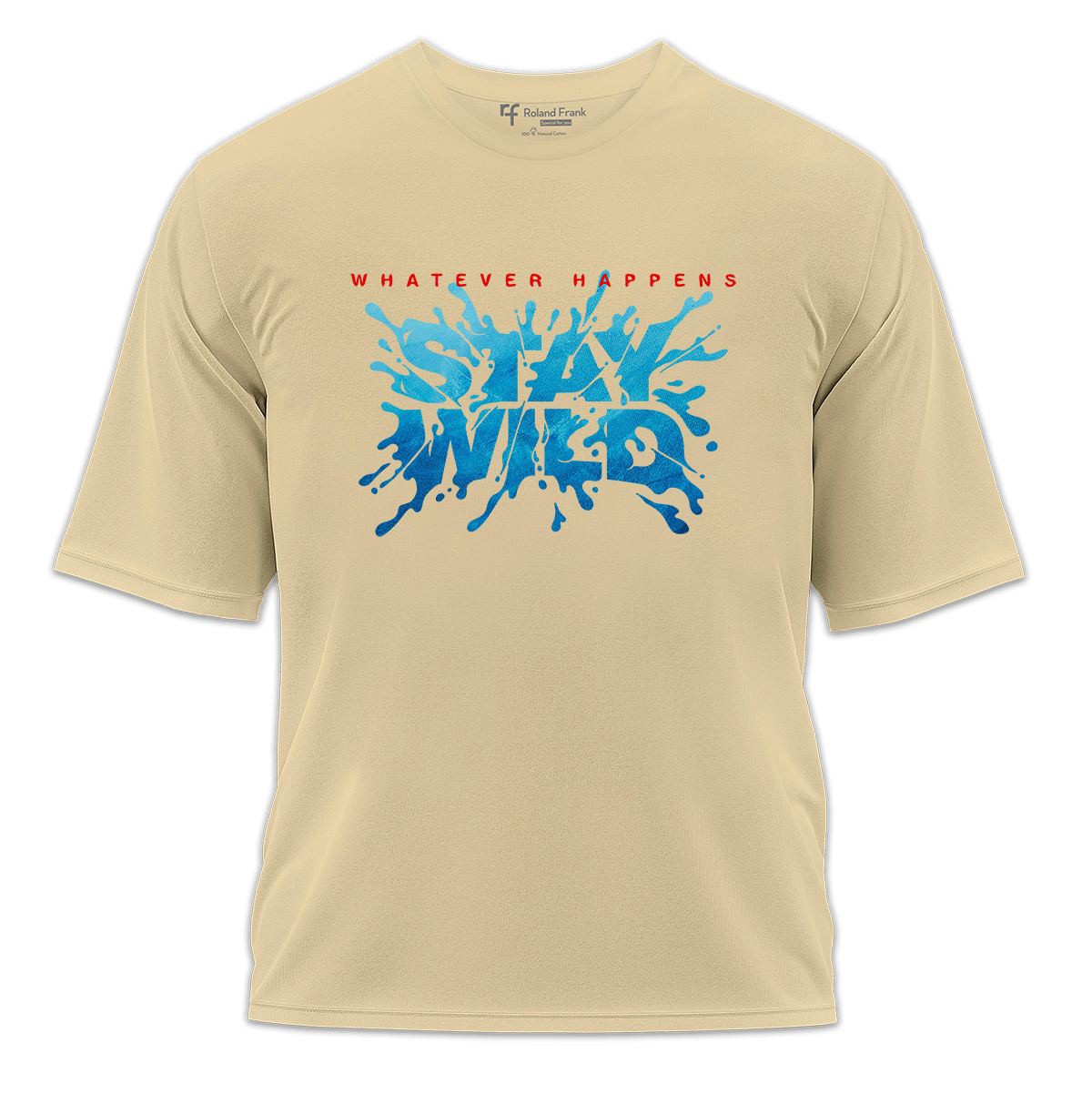 Stay Wild Baskılı Oversize Tişört