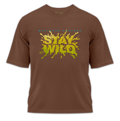 Stay Wild Baskılı Oversize Tişört