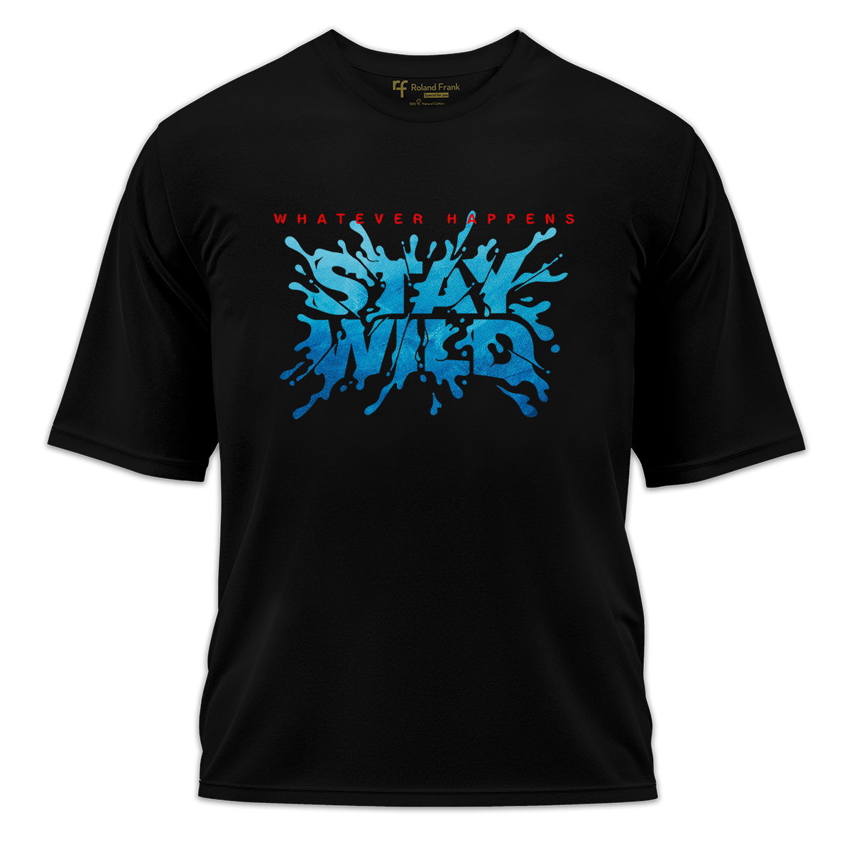Stay Wild Baskılı Oversize Tişört