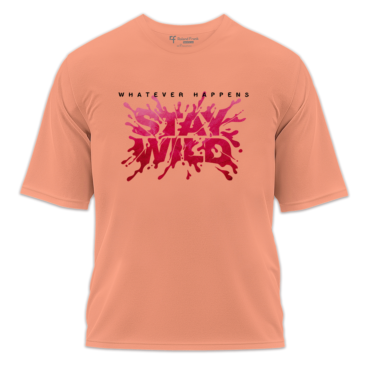 Stay Wild Baskılı Oversize Tişört