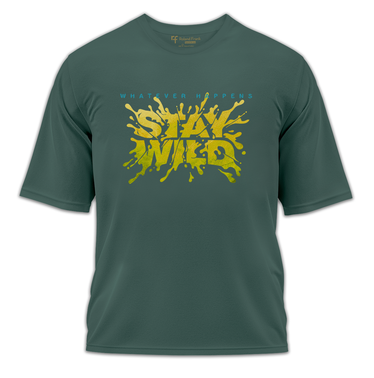 Stay Wild Baskılı Oversize Tişört